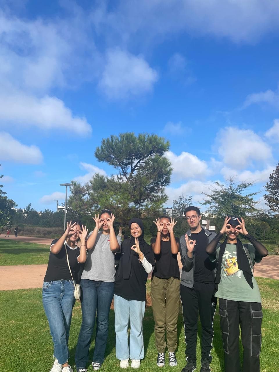 The OGV team, signature pose